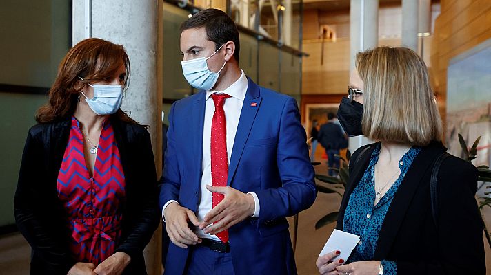 Telediario 1 - Más Madrid, PSOE y UP piden una comisión de investigación en la Asamblea sobre las supuestas comisiones del hermano de Ayuso