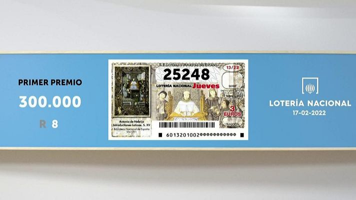 SELAE - Sorteo de la Lotería Nacional del 17/02/2022