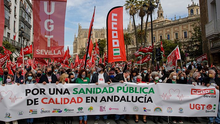 Informativo 24h - Manifestación en Andalucía por sanidad pública de calidad