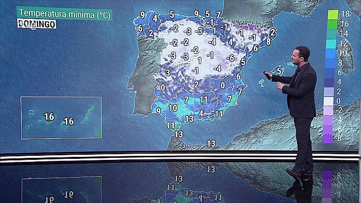 El tiempo - Viento fuerte o con intervalos de fuerte en puntos del tercio oriental peninsular, Baleares y Canarias