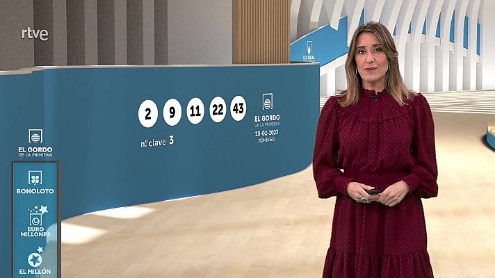 Loterías - Sorteo de El Gordo de la Primitiva del 20/02/2022