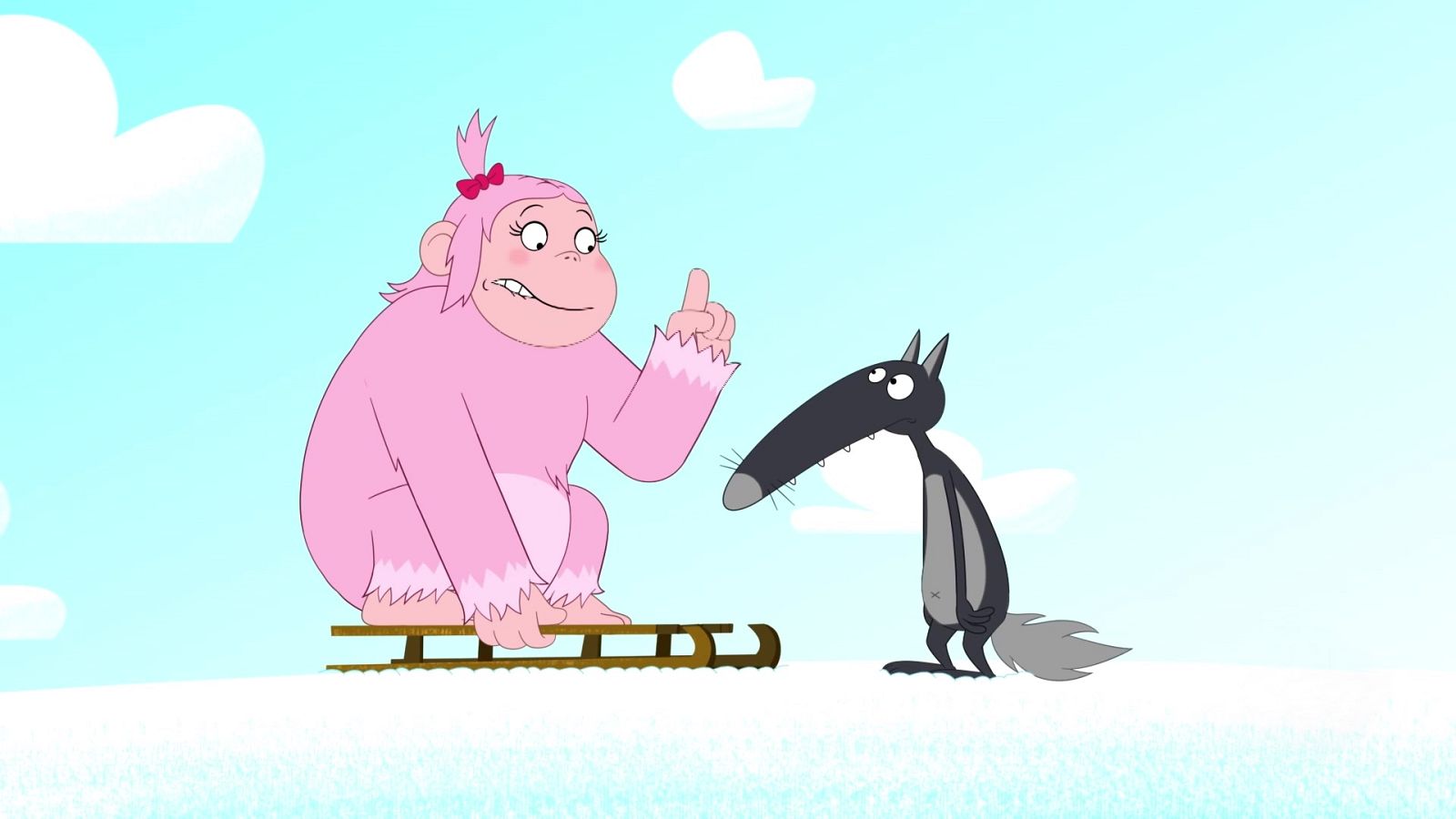 El lobo que quería atrapar al gran Muchospelos 1ª Parte - Lobo | Ver