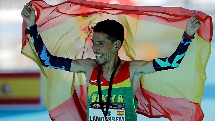 Telediario 2 - Lamdassem mejora con la edad: de recórd en récord de maratón