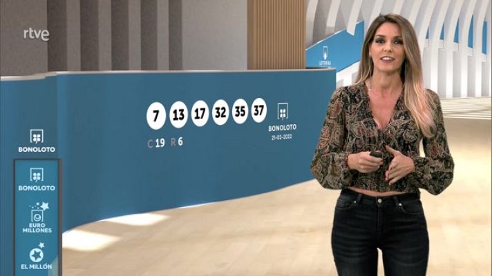 Loterías - Sorteo de la Bonoloto del 21/02/2022