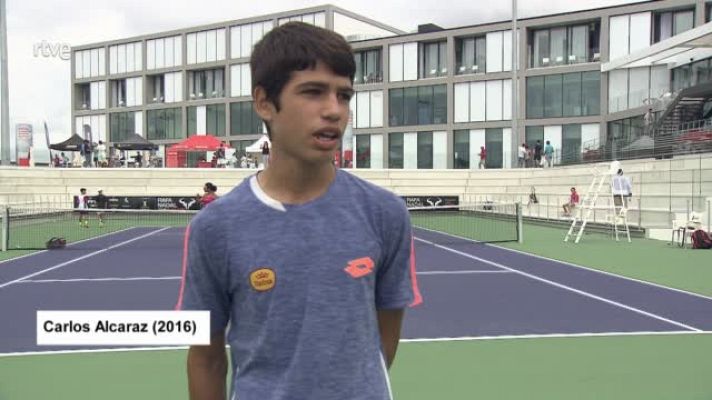 Tenis - Alcaraz, con trece años: "Mi ídolo es Rafa Nadal"