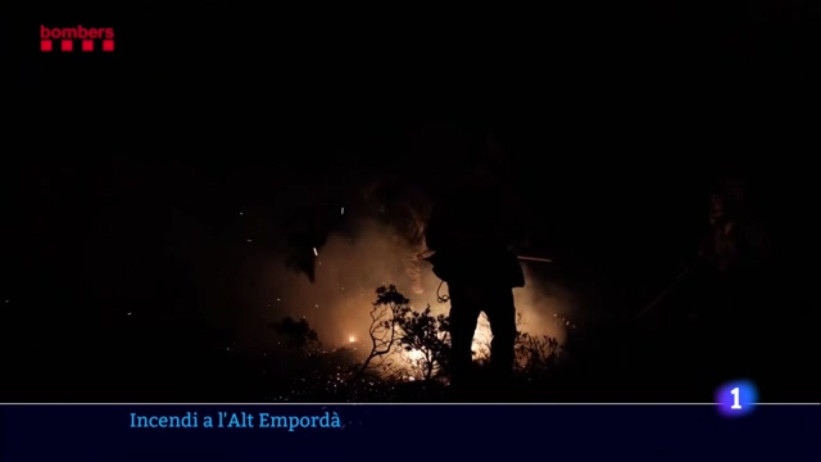 Els Bombers esperen estabilitzar l'incendi