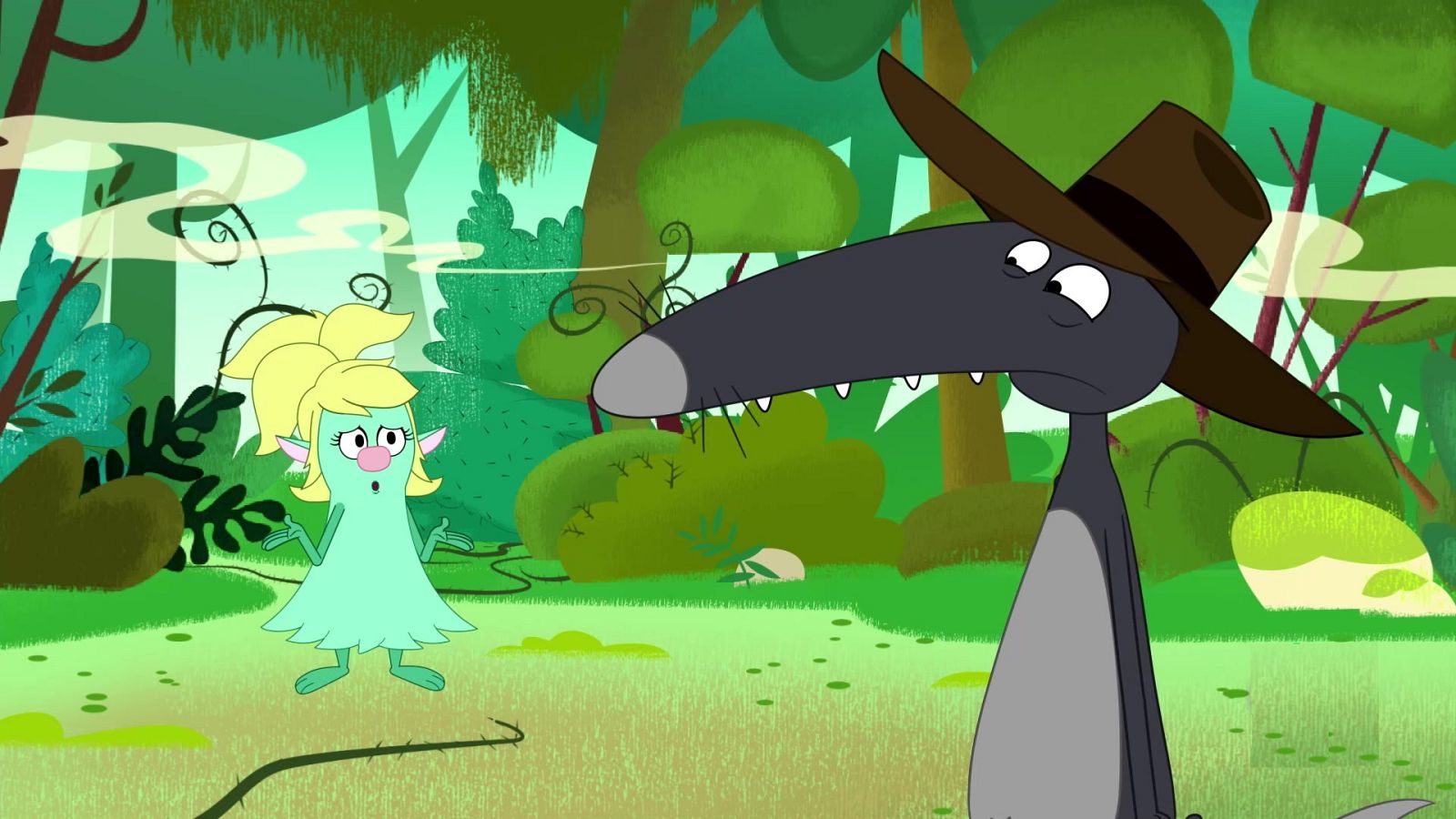 El lobo que quería atrapar al gran Muchospelos 3ª Parte - Lobo | Ver