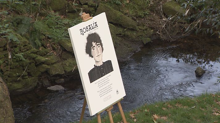 Telexornal - Galicia - Actos en toda Galicia para conmemorar o Día de Rosalía de Castro