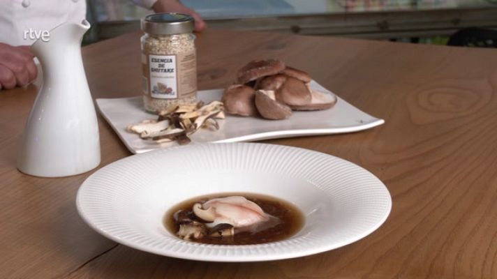 Aquí la Tierra - Shiitake, huevo y panceta de cerdo ibérico