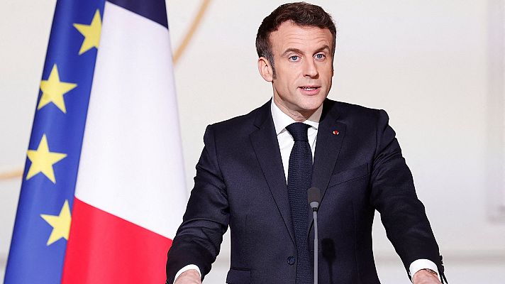 Especiales informativos - Macron: el ataque de Rusia a Ucrania "cambia la historia"
