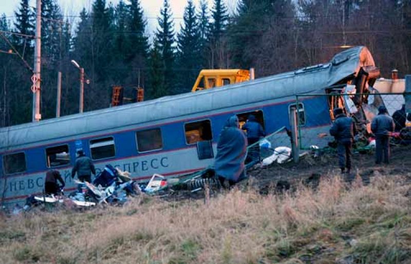 El tren ruso sufrió un atentado terrorista