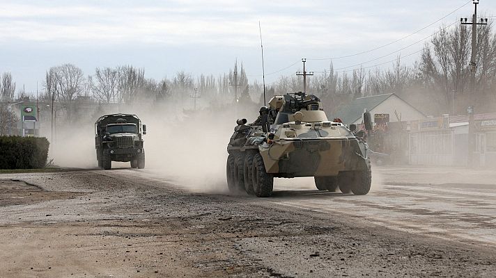 Telediario 1 - Rusia ataca Ucrania con bombardeos y ataques terrestres