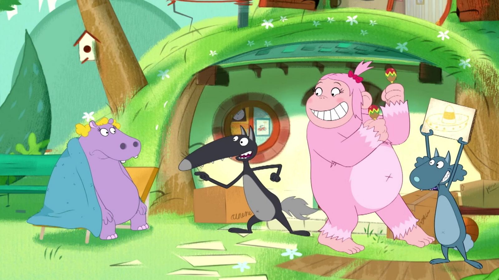 El lobo que quería hacer feliz a todo el mundo 3ª Parte - Lobo | Ver