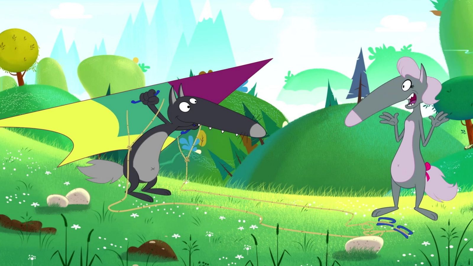 El lobo que quería hacer una cometa - Lobo | Ver