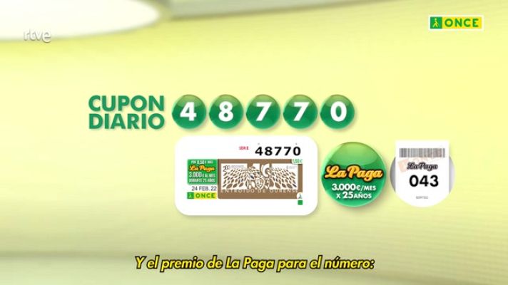 Sorteos ONCE - Sorteo ONCE - 24/02/22