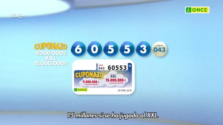 Sorteos ONCE - Sorteo ONCE - 25/02/22