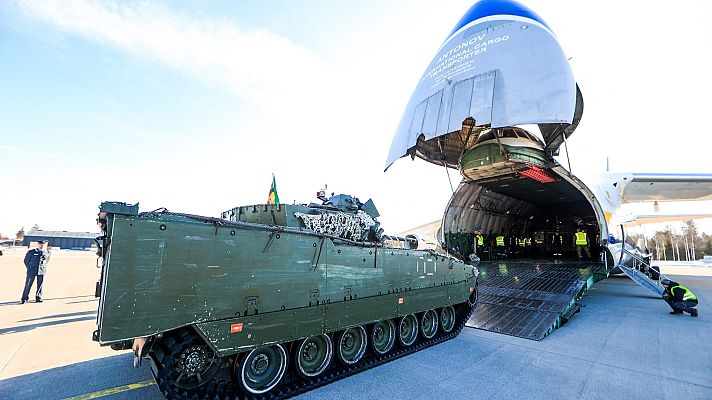 Telediario Fin de Semana - Los países europeos envían armamento a Ucrania