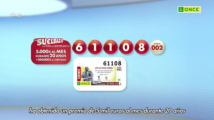 Sorteos ONCE - Sorteo ONCE - 27/02/22