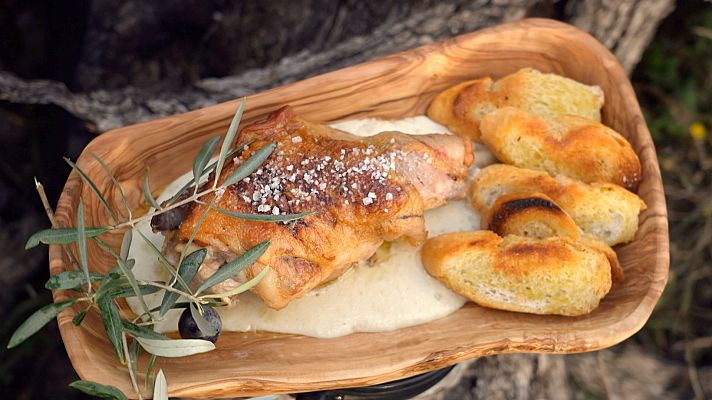 Las Rutas de... - Cordero con crema de ajos confitados