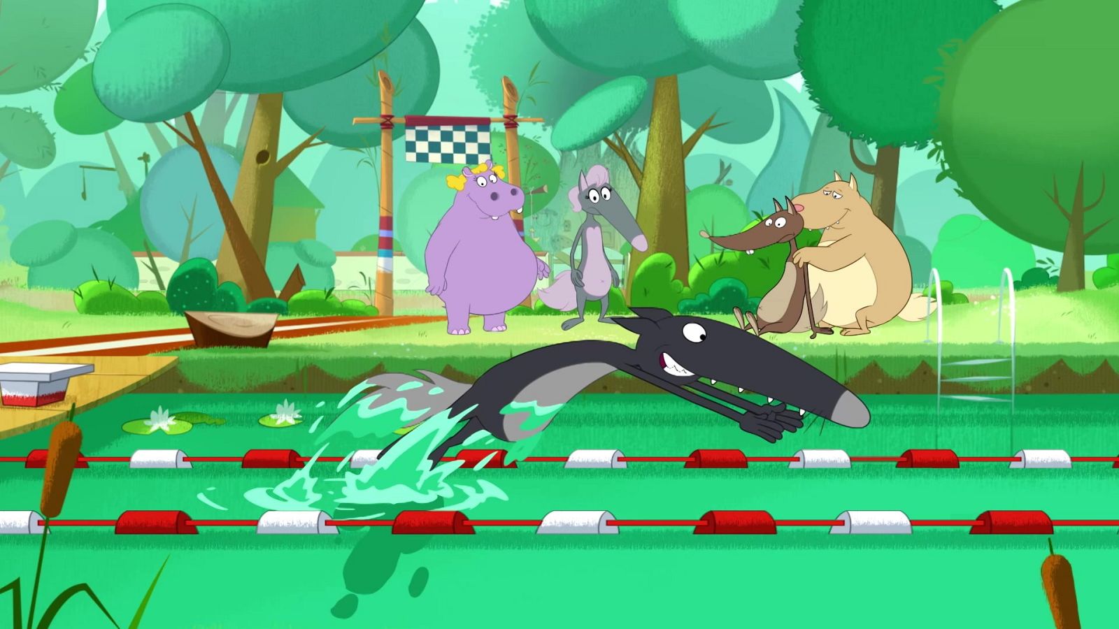 El lobo que quería nadar como un pez - Lobo | Ver