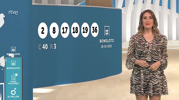 Loterías - Sorteo de la Bonoloto del 28/02/2022