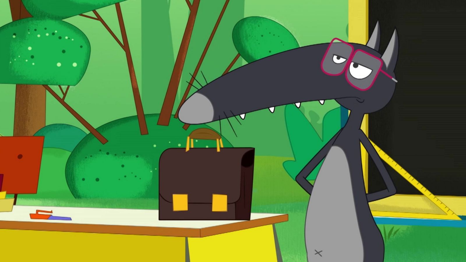 El lobo que quería ser maestro de escuela - Lobo | Ver