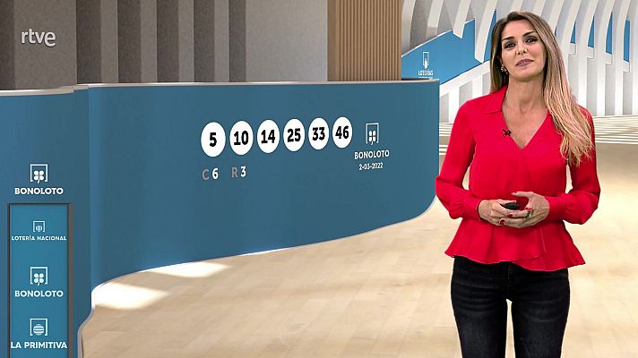 Loterías - Sorteo de la Bonoloto del 02/03/2022