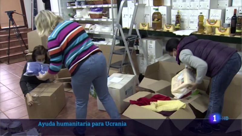 Localidades extremeñas reúnen ayuda humanitaria para Ucrania - Noticias de Extremadura | Ver
