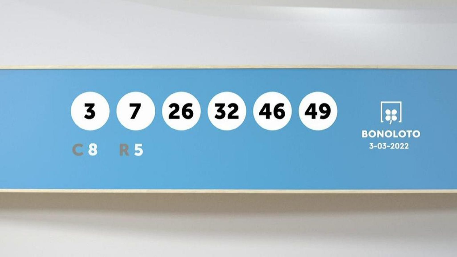 Sorteo de la Lotería Bonoloto del 03/03/2022 - Ver ahora