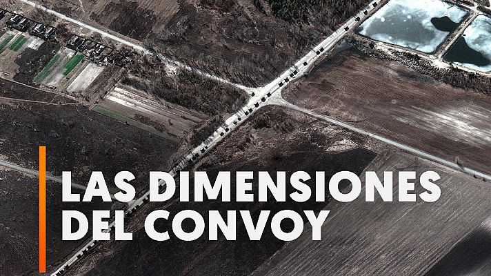 Modo Digital - Así es el enorme convoy ruso que avanza hacia Kiev