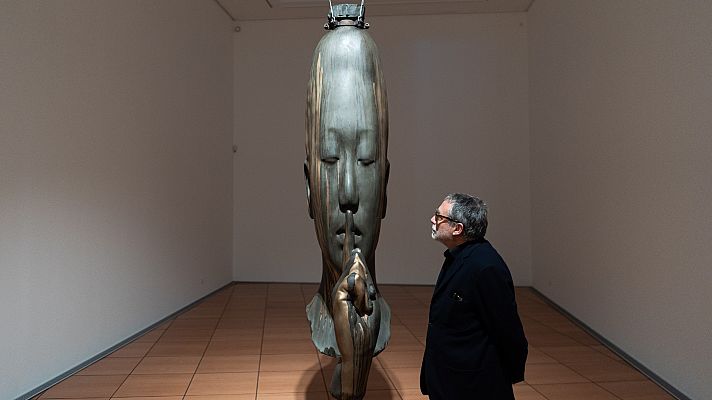 Telediario 2 - El Museo de Arte Moderno de Céret reabre con una exposición del escultor Jaume Plensa