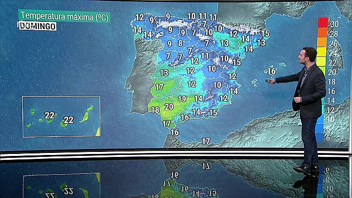 El tiempo - Nevadas en el Pirineo catalán. Heladas en la cordillera Cantábrica y sistemas Central e Ibérico