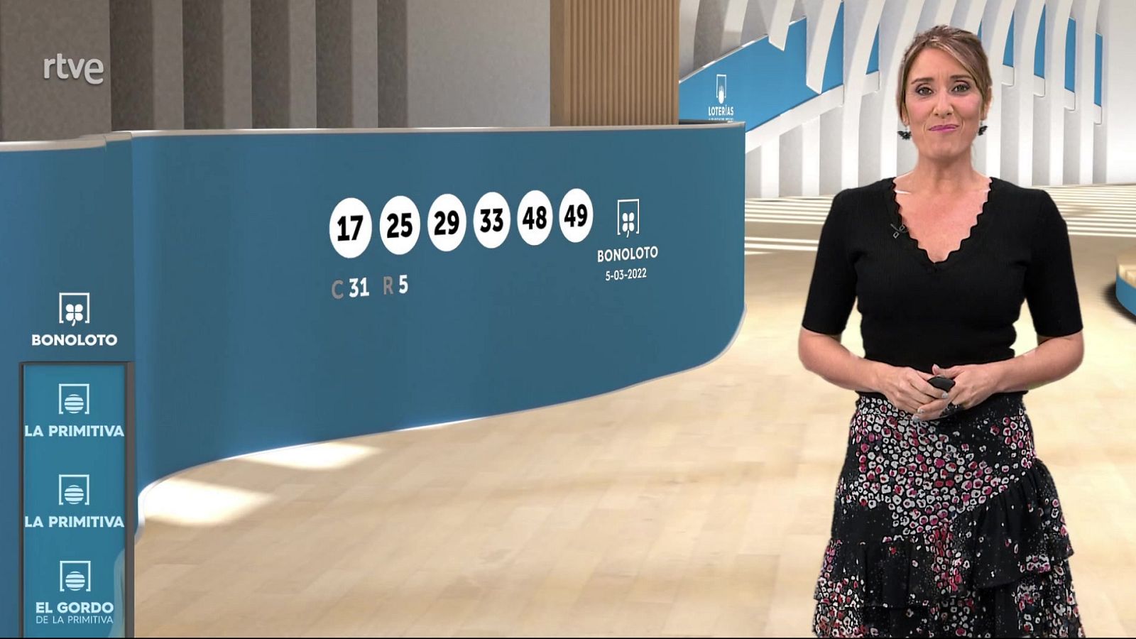 Sorteo de la Bonoloto y Primitiva del 05/03/2022 - ver ahora