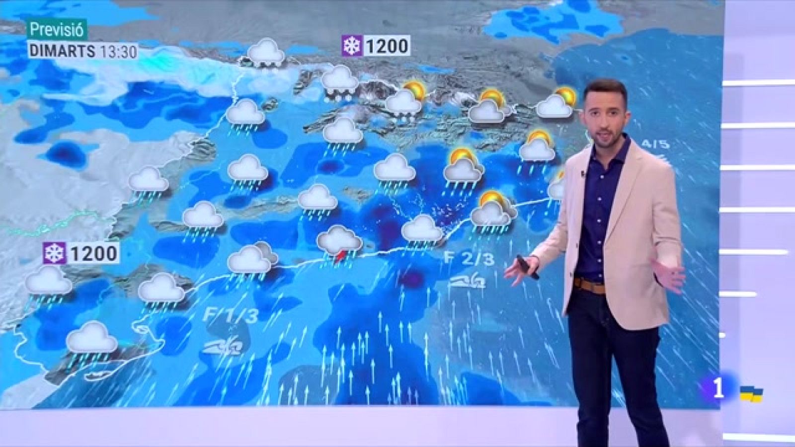 El Temps (07/03/2022) - Dilluns de treva i dimarts d'abric i paraigua