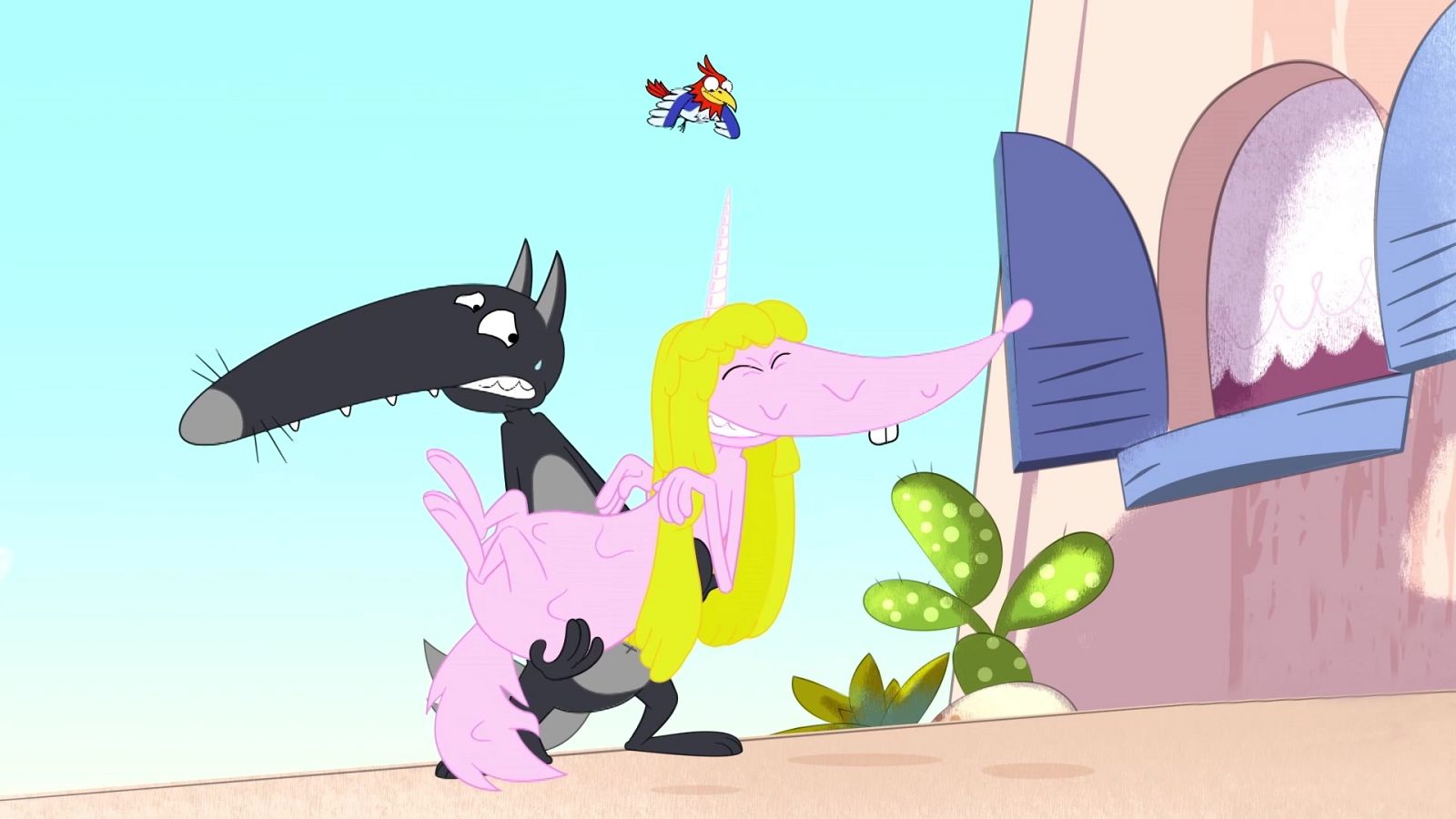 El lobo que quería encontrar un unicornio para Titi - Lobo | Ver