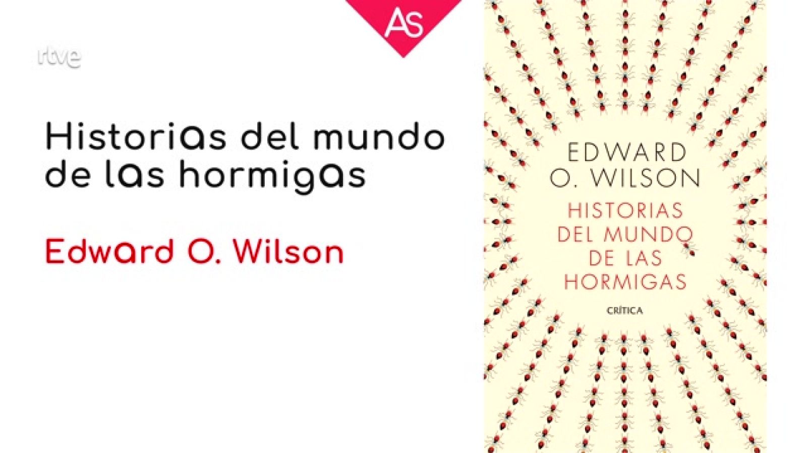 La aventura del saber - Reseñamos 'Historias del mundo de las hormigas' (2022), de Edward O. Wilson - ver ahora