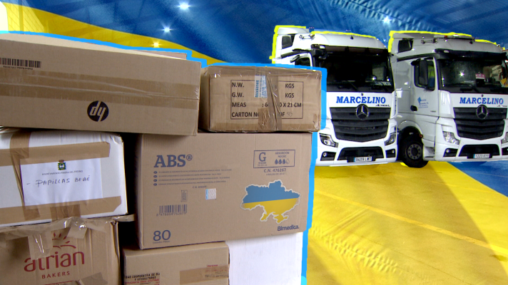 Noticias de Extremadura - Transportistas ucranianos residentes en Extremadura llevan ayuda a su país