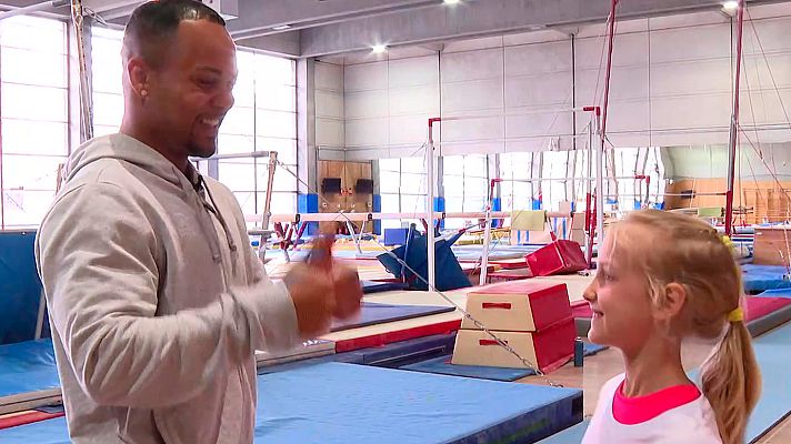 Telediario 1 - Lisa, la niña ucraniana que se refugia en la gimnasia junto a Ray Zapata