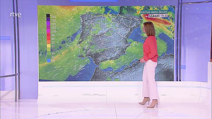 El tiempo - Viento fuerte o con intervalos de fuerte en el litoral gallego, la cordillera Cantábrica, el norte de Navarra y el Pirineo occidental