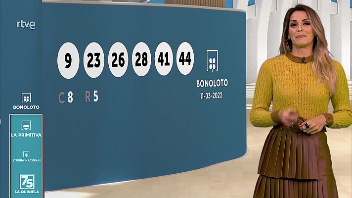 Loterías - Sorteo de la Bonoloto y Euromillones del 11/03/2022