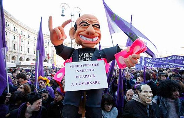  - Manifestación contra Berlusconi