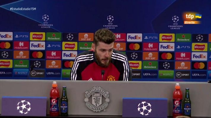 Champions League - De Gea: "El Atlético tiene mucha experiencia en estos partidos"