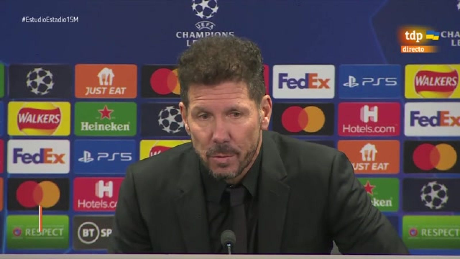 Simeone, tras pasar a cuartos: "Siento felicidad" - Estudio Estadio | Ver