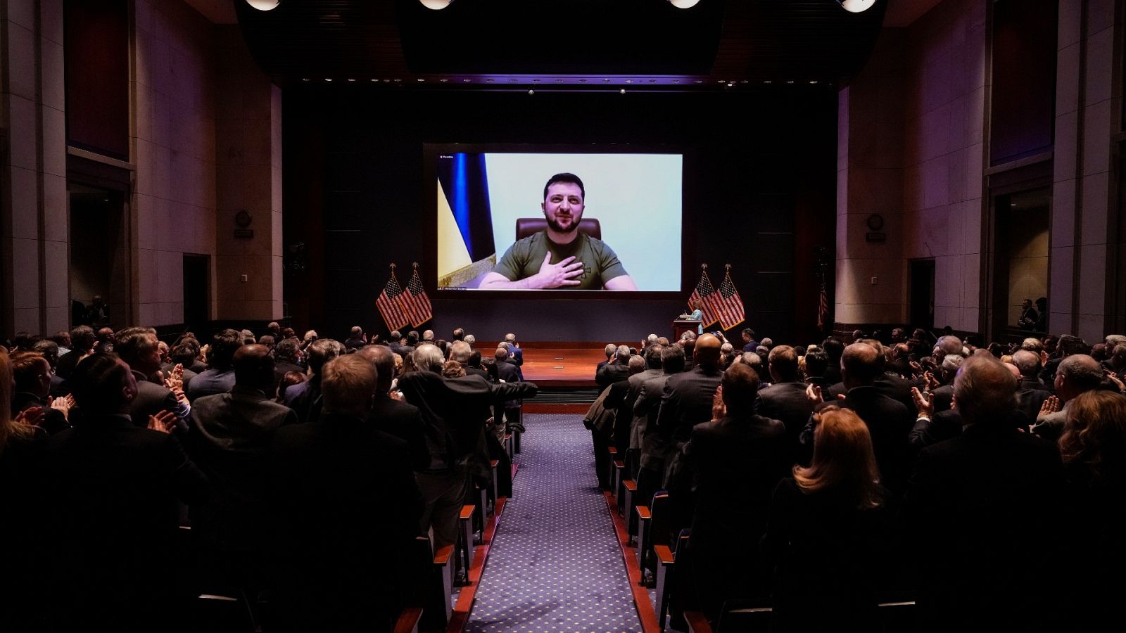 Volodímir Zelenski interviene en el Congreso de Estados Unidos