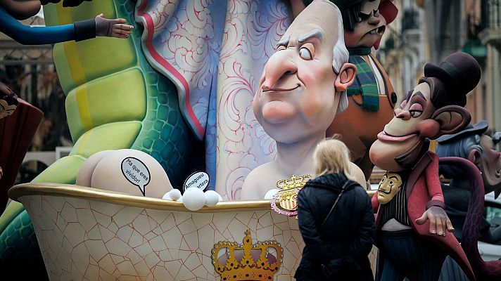 Telediario 1 - Las Fallas regresan a Valencia en sus fechas tradicionales tras dos años de pandemia