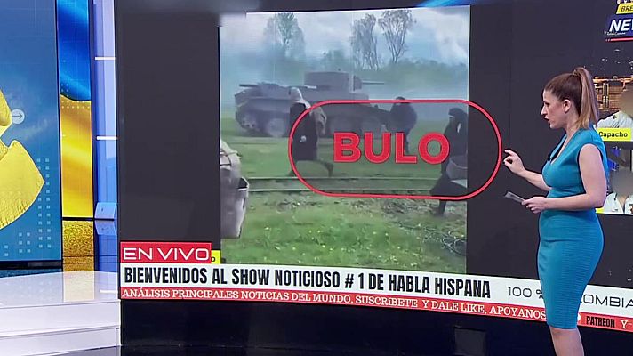 La hora de La 1 - VerificaRTVE desmonta el bulo del tanque y el maniquí