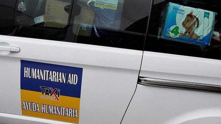 Telediario 1 - 6.000 kilómetros en taxi para traer a España a 135 refugiados ucranianos