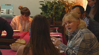 Refuxiadas ucra�nas acollidas en Maceda