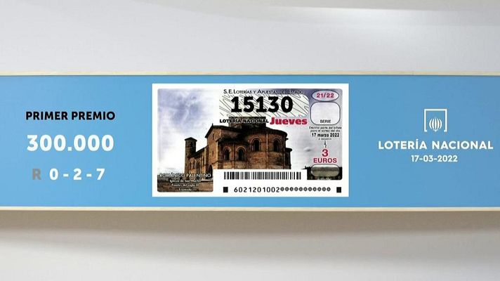 SELAE - Sorteo de la Lotería Nacional del 17/03/2022