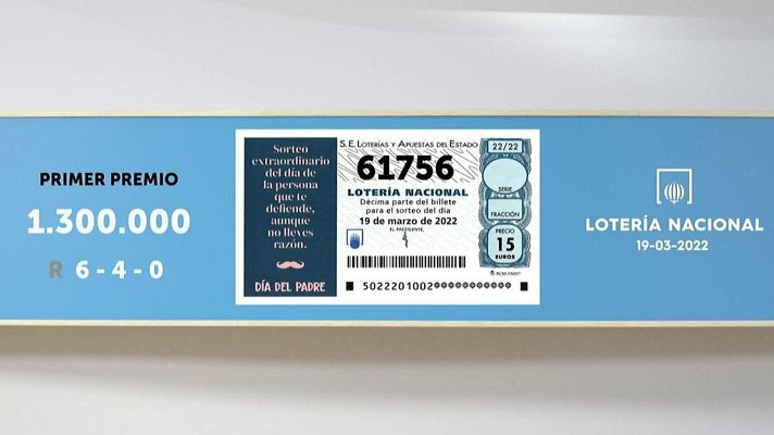 SELAE - Sorteo de la Lotería Nacional del 19/03/2022